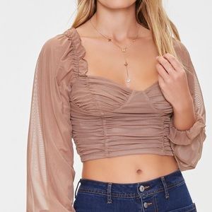 Ruched Crop Top
